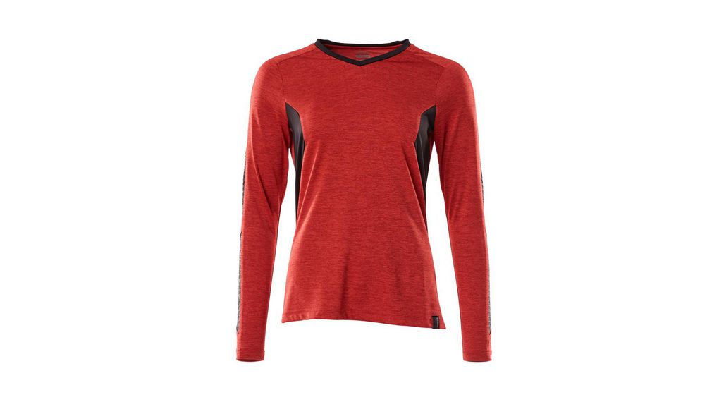 Red, Black 45% Polyester, 55% Coolmax Pro Long Sleeve T-Shirt5XL, 5XL, Polyester / Coolmax Pro, Black / Red