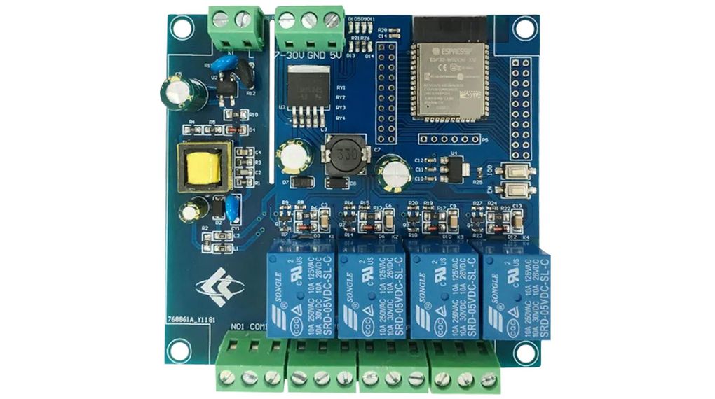 ESP32-RELAY04 Relay Control Card Module for Arduino, Raspberry Pi160 MHz ESP32-RELAY04