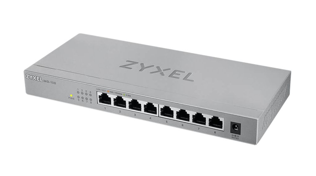 Ethernet Switch, RJ45 Ports 8, 2.5Gbps, Unmanaged