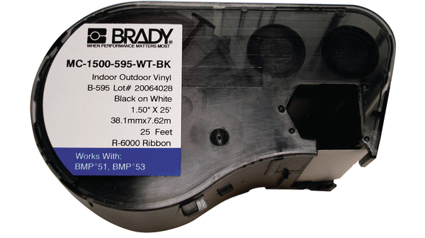 Etichette Brady Per Cavi - Gialle Con Scritte Nere, 8,5 Mm - Per Elettricisti E Fai Da Te