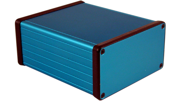 Ekstrudert kabinett 1455 120x103x53mm Ekstrudert aluminium Blå