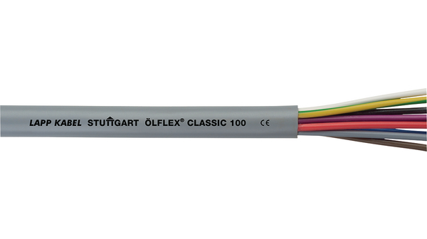 Multicore Cable, YY Unshielded, PVC, 7x 0.5mm², Grey