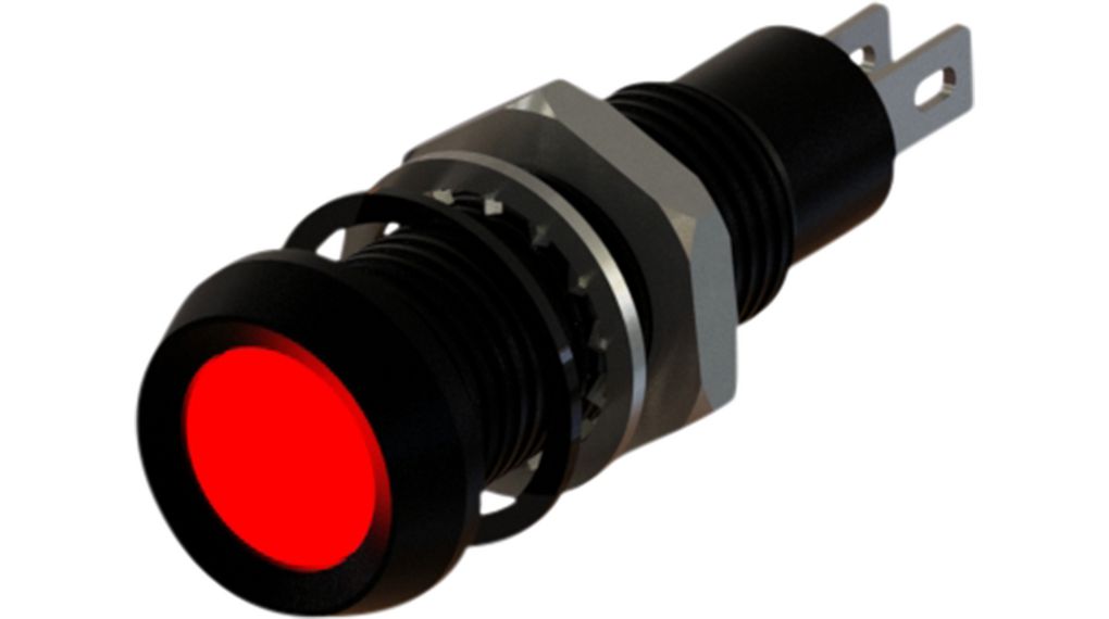 LED Indicator Red 8.1mm 6V 17mA