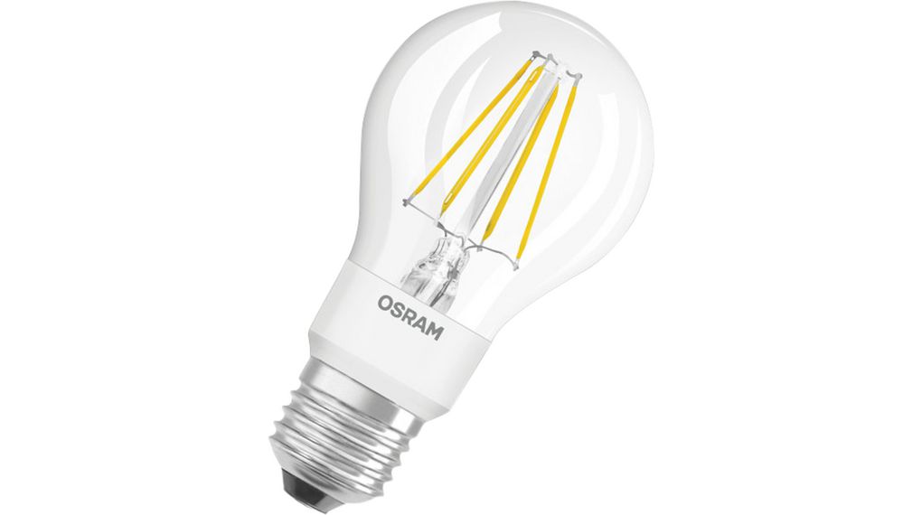 FIL GLADV CLA50 7W/827 E27 | Osram LED Bulb 7W 230V 2700K 750lm E27 114mm | Distrelec International | Electronic Distributor