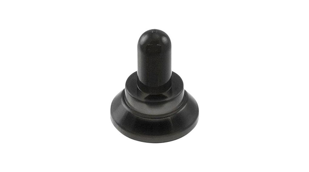 Boot, Silicone Rubber, Black, M, P, S & WT Toggle Switches
