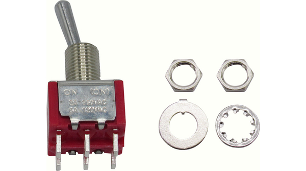 Miniature Toggle Switch ON-(ON) 2 A / 5 A 2CO