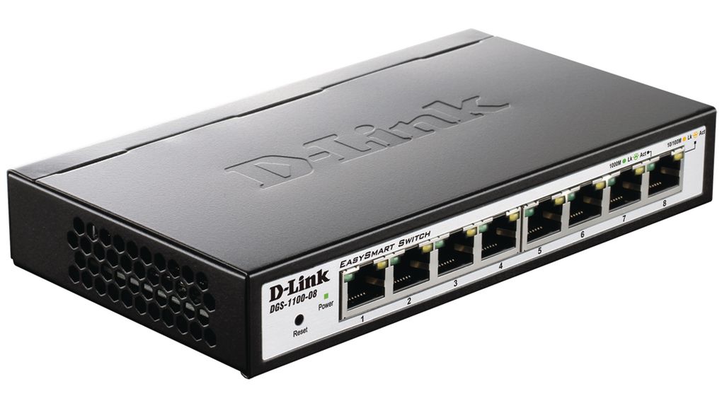 Ethernet Switch, RJ45 Ports 8, 1Gbps, Managed