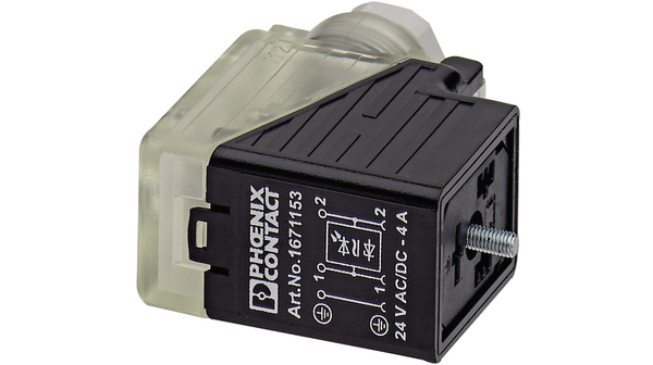 Ventielconnector, Aansluiting, PG9, 24V, 4A, Contacten - 3