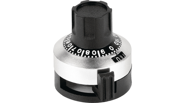 Analogue rotary knob with scale 22.8mm Aluminium Glass Fibre-Reinforced Plastic Without Indication Line