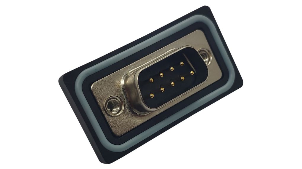 Wasserdichter D-Sub-Steckverbinder IP67, DE-9, Stecker, Löten