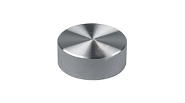 Rotary knob without line 30mm Aluminium Aluminium Without Indication Line