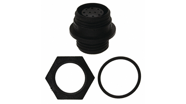 Circular Connector, Socket, 10 Contacts, 1A, 50VAC/VDC, IP69K