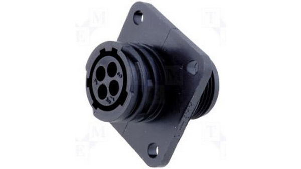 Female receptacle series CPC 4-pin, Socket, 4 Contacts, 600V