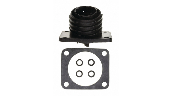 Gerätestecker mit Flansch, 4pol, Buccaneer 900, Stecker, 4 Anzahl Kontakte, 32A, 600VAC/VDC, IP68 / IP69K