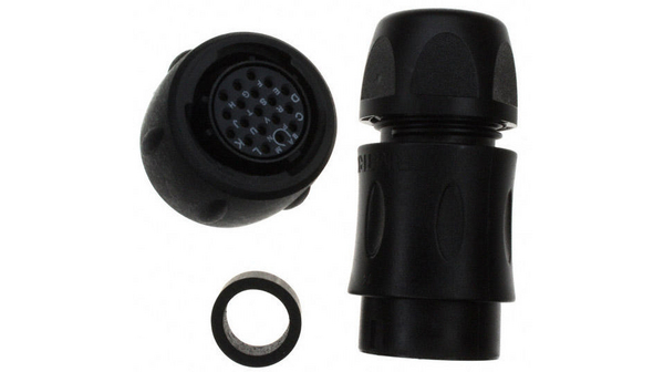 Coupling Socket, Socket, 19 Contacts, 5A, 32V, IP68 / IP69K