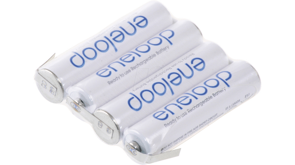 Rechargeable Battery Pack, Ni-MH, 4.8V, 750mAh