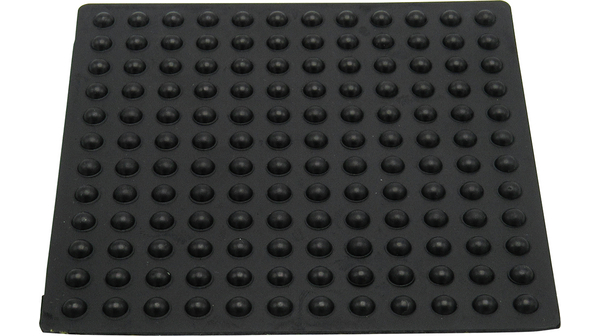 Rubber Mat, Round, 6x6x3mm, Black