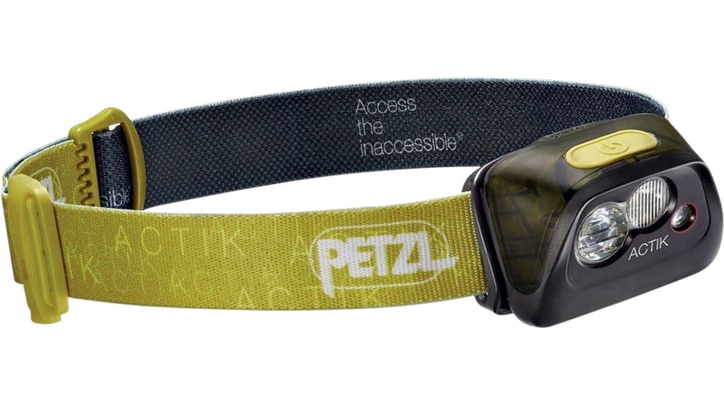 ACTIK green, Petzl Lampe frontale, LED, 3x AAA, 300lm, 90m, IPX4, Vert