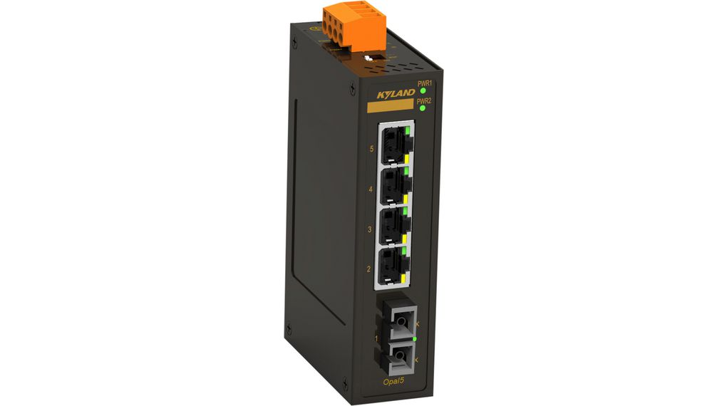 Ethernet-switch, RJ45-porter 4, Fiberporter 1SC, 100Mbps, Uadministrert