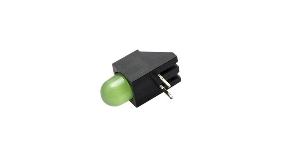 LED dioda pro desku plošných spojů 5mm Zelená 30mcd 565nm