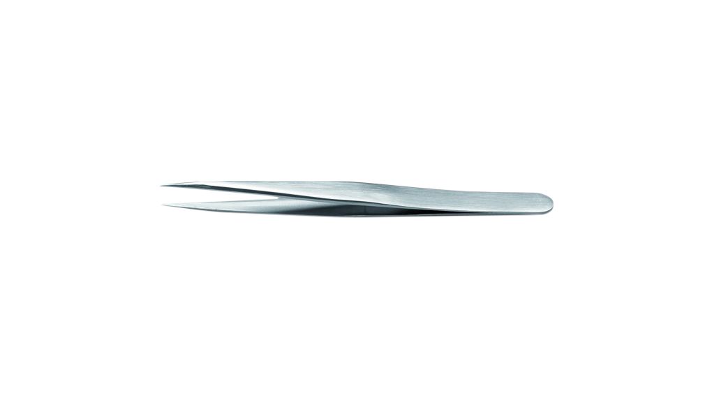 Tweezers Anti-Magnetic / Acid-Resistant Stainless Steel Pointed / Straight / Strong / Thick 125mm