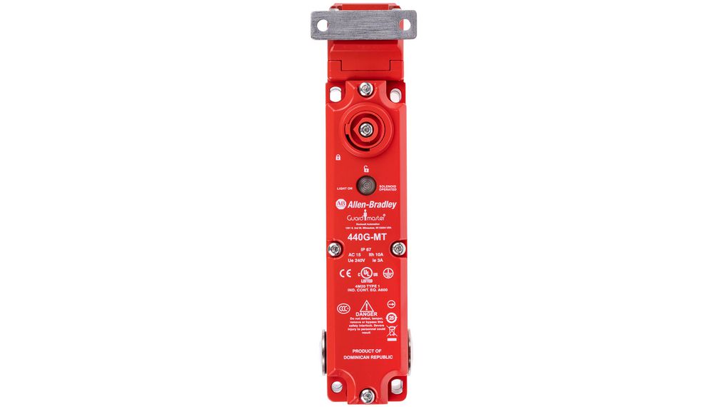 Interlock Switch with Solenoid, GD2 Standard, 3NO + 1NC, IP67, M20