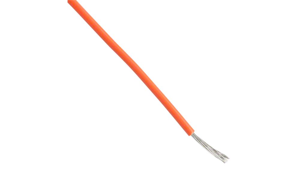 Stranded Wire ECA Fluoropolymer 0.62mm² Nickel-Plated Copper Orange ThermoThin 30.5m