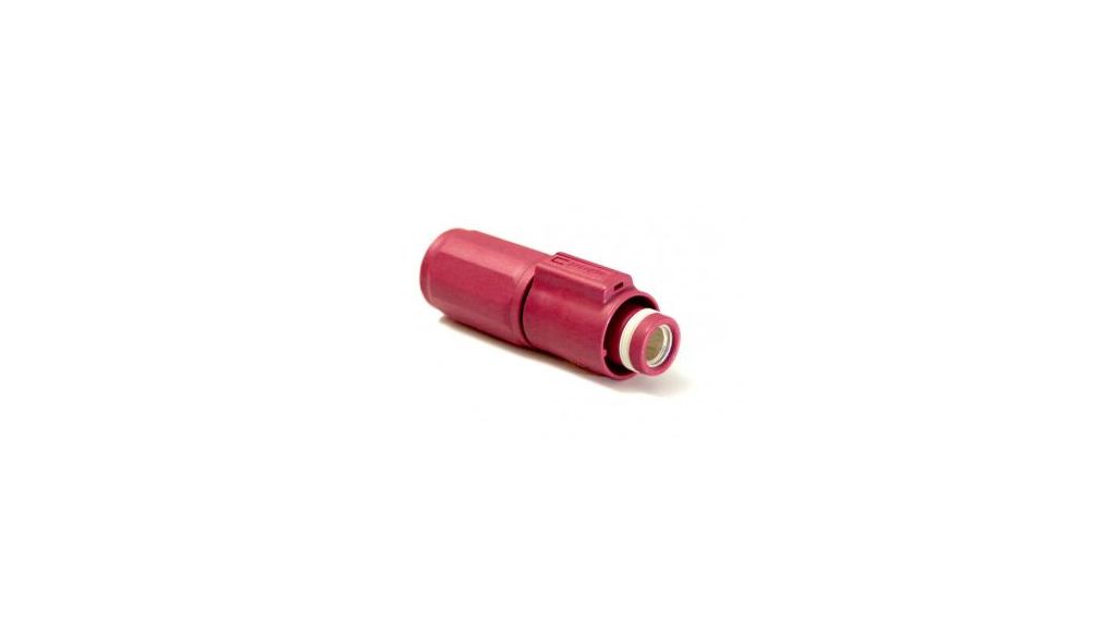 8mm Cable Plug, Receptacle, Red, 150A, Poles - 1