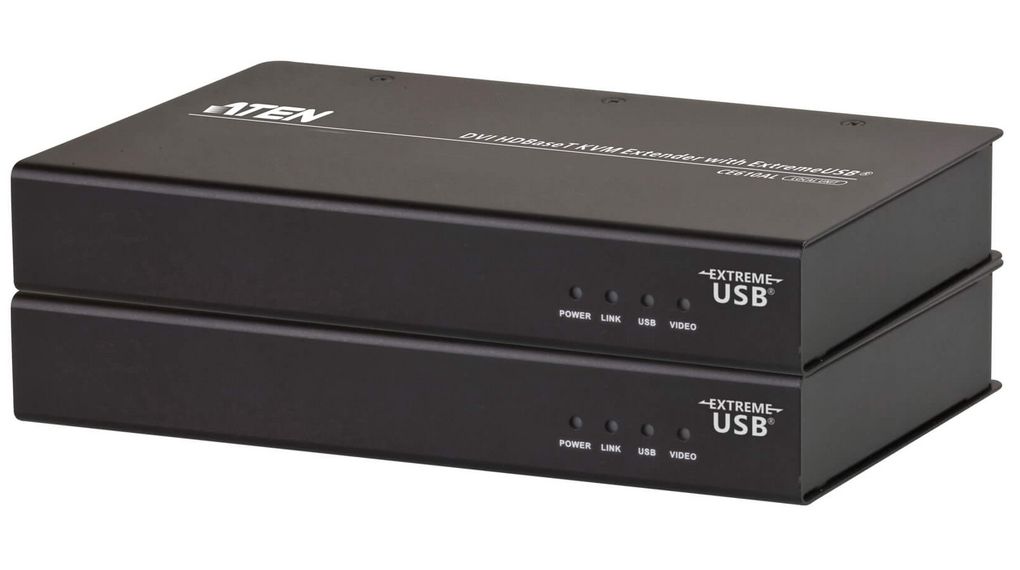 USB DVI HDBaseT KVM Extender 100m 1920 x 1200