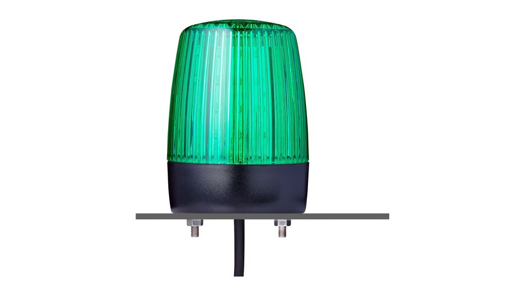 LED-Signalleuchte AC 240V 65mA 75mm Grün IP69 / IK08 Kabel, 1 m PCH