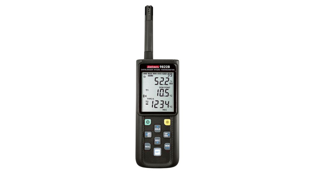 Hygro-thermomètre enregistreur de données, 2 Canaux, Bluetooth / USB, 32000 mesures
