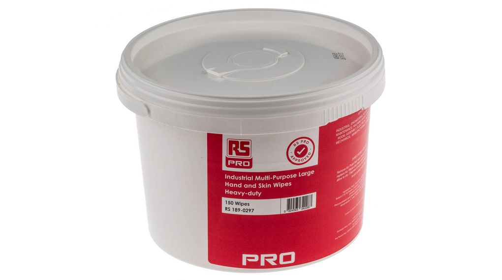 Wet Hand Wipes, Bucket of 150