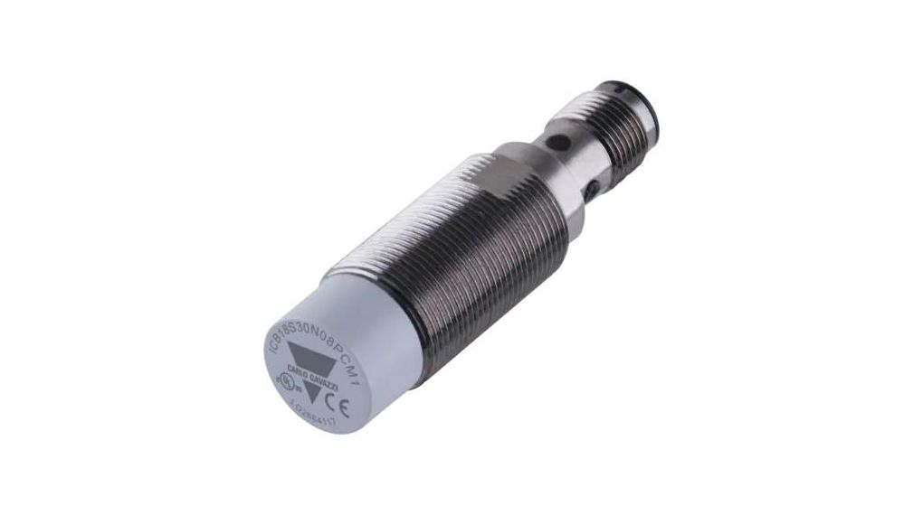 Inductive Sensor PNP / Make Contact (NO) 1.5kHz 36V 14mm Plug, M12 IP67 ICB18