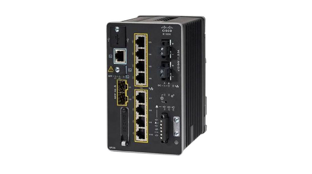 IE-3200-8P2S-E | Cisco PoE-Switch, Managed, 1Gbps, 240W, RJ45 ...