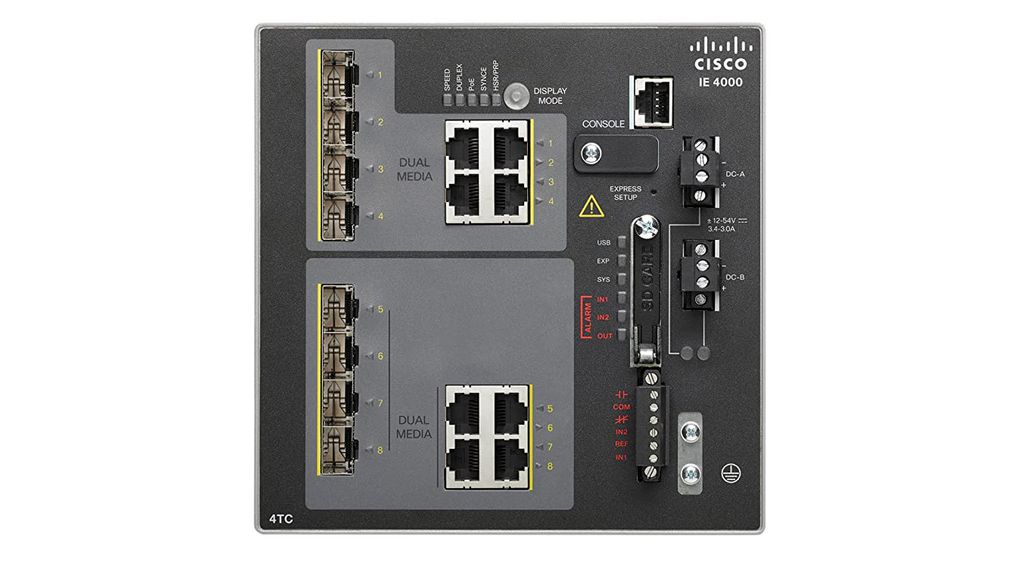 IE-4000-4TC4G-E | Cisco Ethernet Switch, RJ45 Ports 8, 1Gbps, Managed ...
