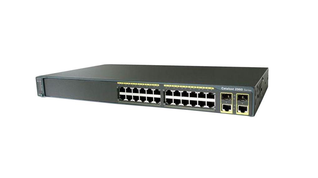 WS-C2960+24TC-S, Cisco Switch Ethernet, Porte RJ45 26, 16Gbps, Gestito a 2  layer