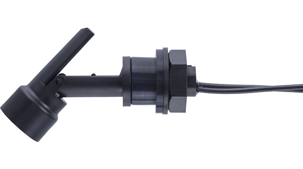 Level Sensor Make Contact (NO) 100VA 1A 300 VAC 84mm Black Polyamide Cable