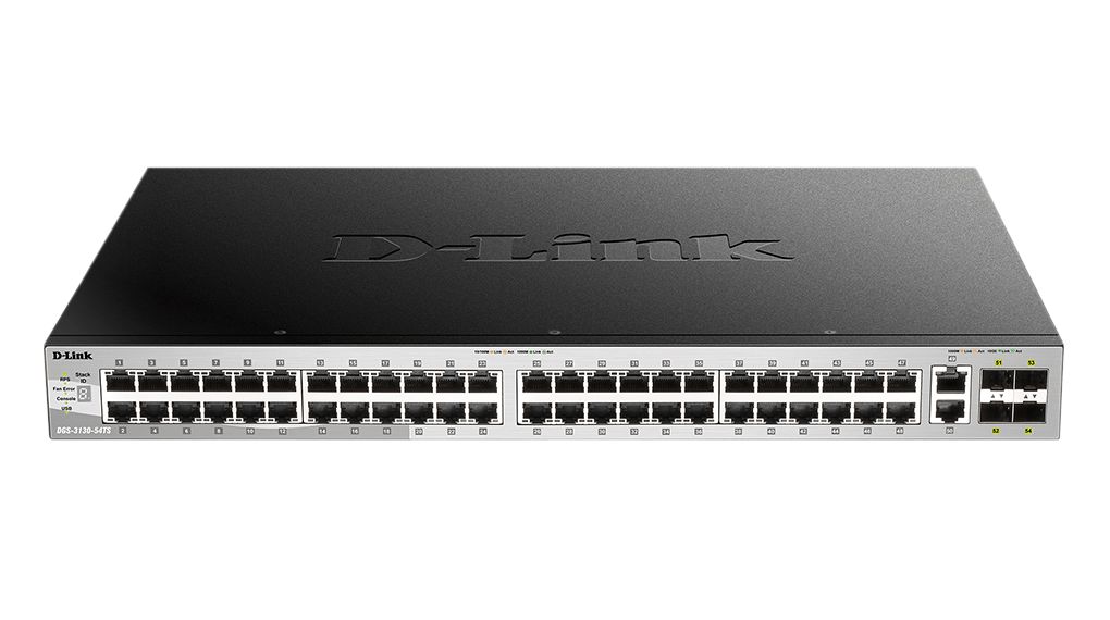 Ethernet Switch, RJ45 Ports 50, Fibre Ports 4SFP+, 10Gbps, Layer 3 Managed
