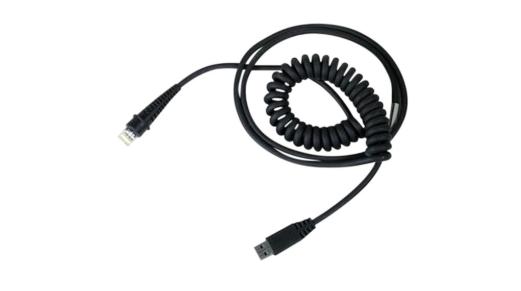 USB-A Cable, Coiled, 3.6m, Magellan 1100i / Magellan 1400i