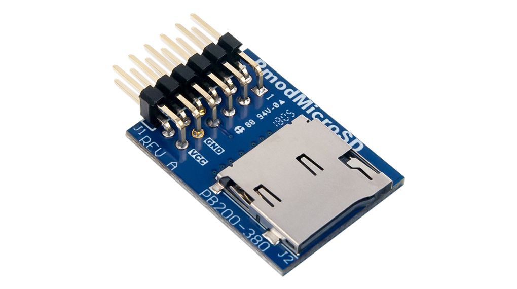 Pmod MicroSD-kaartsleuf MicroSD/SPI
