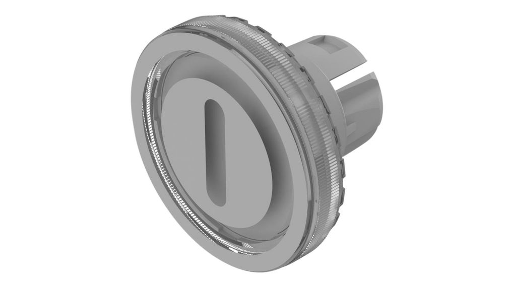 Cache pour diffuseur d'interrupteur Rond 19.7mm Transparent Plastique Série EAO 84