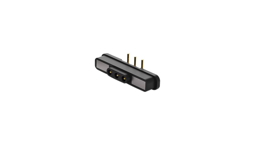 Magnetic Pogo Connector, Plug, 3 Positions
