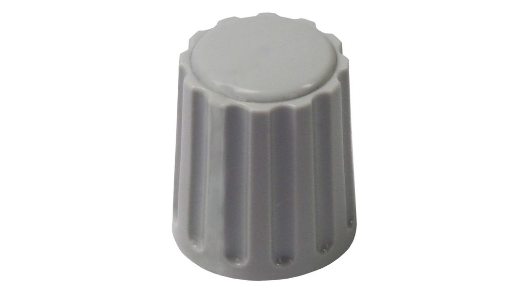 Classic Collet Knob 14.5mm Grey Plastic Without Indication Line Switches