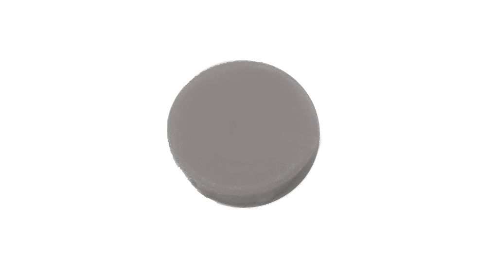 Cap Round 17.5mm Light Grey Polyamide Classic Collet Knobs