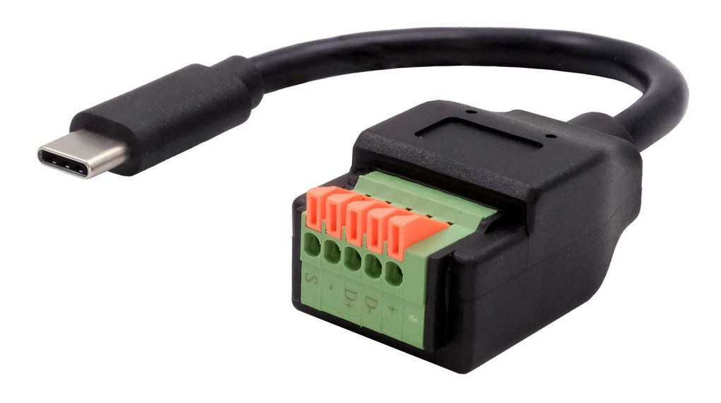 Adapter, 150mm, USB-C 3.0 Socket - Terminal Block