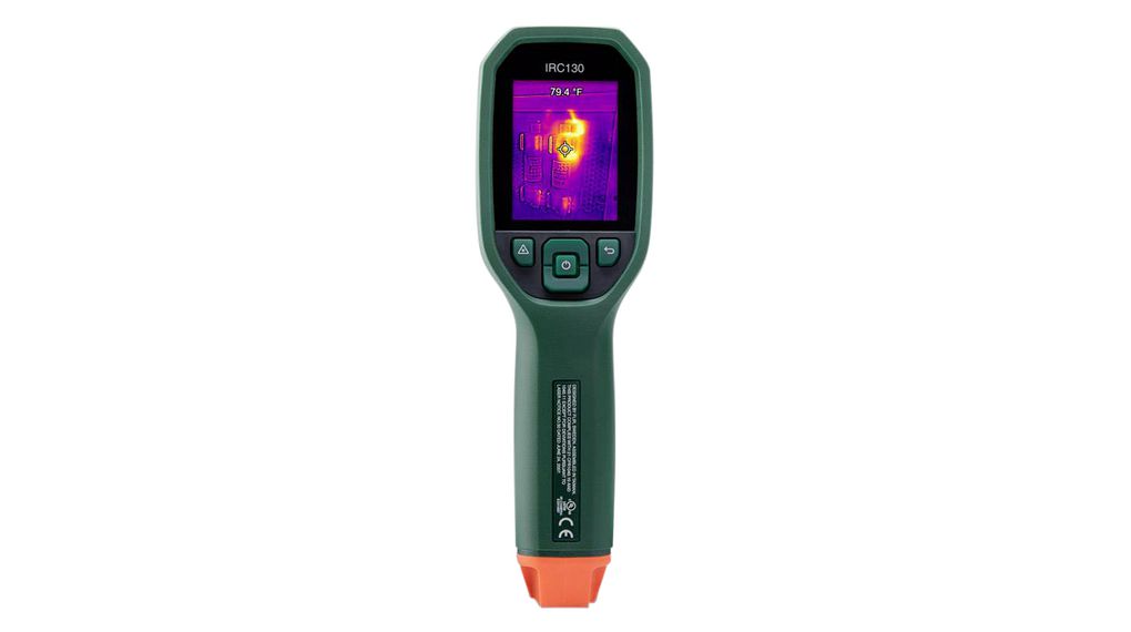 Warmtebeeldcamera met IR-thermometer, LCD, -25 ... 650°C, 8.7Hz, IP54, Vastgezet, 80 x 60, 51 x 66°