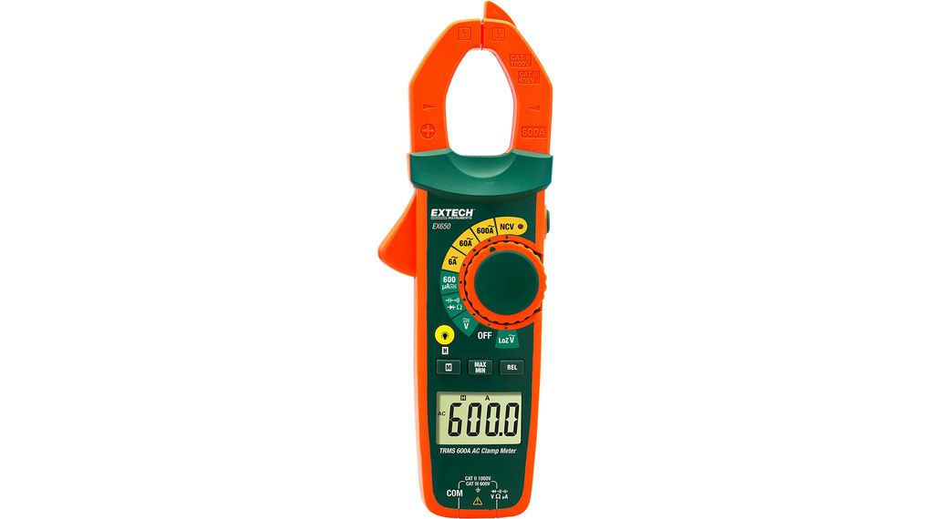 Current Clamp Meter, TRMS, 60MOhm, LCD