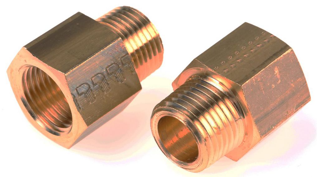 0164 22 21 | Legris Straight Threaded Adaptor, NPT 1/2 Male to G 1/2 ...