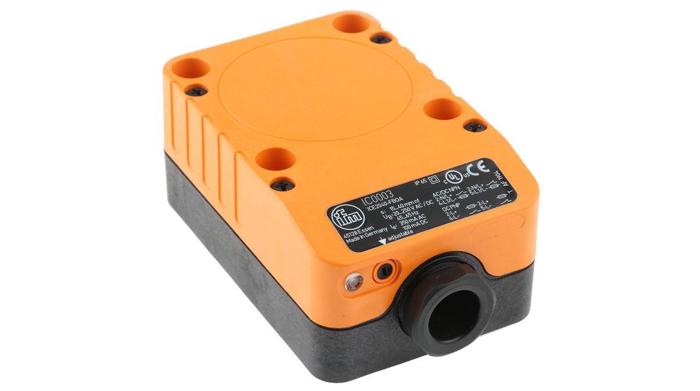 IC0003 | Ifm ifm electronic Inductive Block Proximity Sensor, 40 mm ...