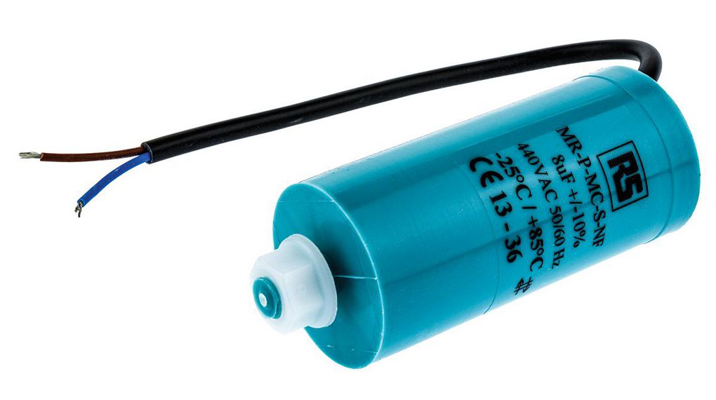 Polypropylene Film Capacitor, 440V ac, ±10%, 8uF, Screw Mount, 8 uF